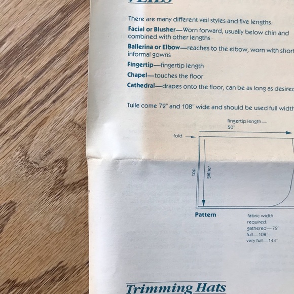 Bridal Veil & Headpiece Pattern - Picture 6 of 8